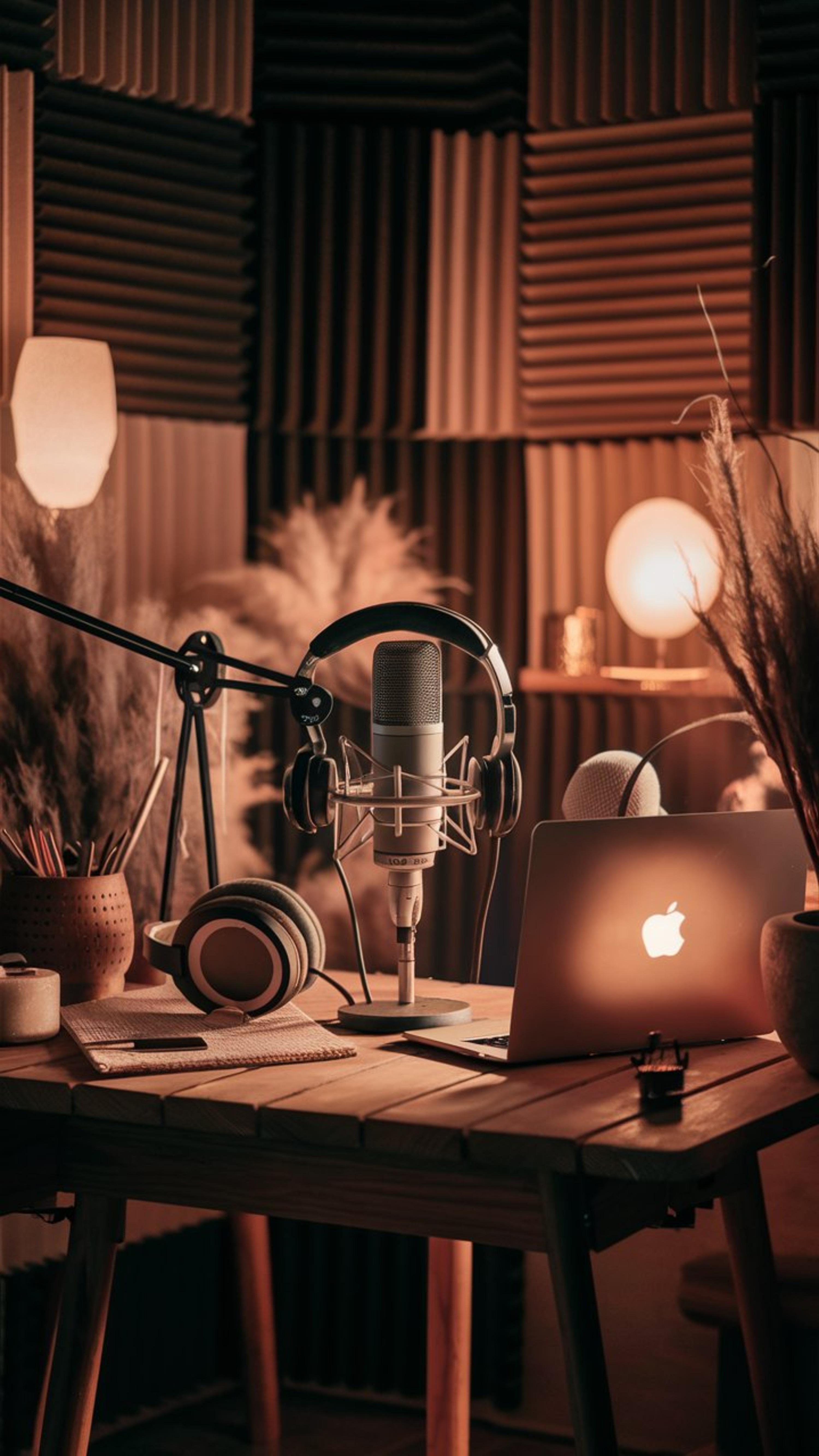 Podcast recording setup
